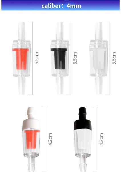 Siyah Stil 5 Adet Tek Yönlü Kontrol Valf Oksijen Pompası Kontrol Valfi Oksijen Pompası Akvaryum Aksesuarları ve Ekipmanları (Yurt Dışından) fiyatları