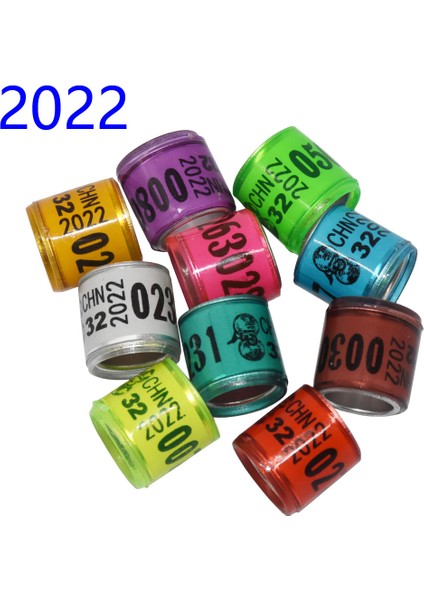 Beyaz Stil 2022 Çok Renkli Güvercin Ayak Yüzüğü ve Kelime Küpeler - Dayanıklı Kuş Yüzüğü Güvercin Yarışı Yüzükleri Kuş Eğitim Aracı (Yurt Dışından) indirimleri