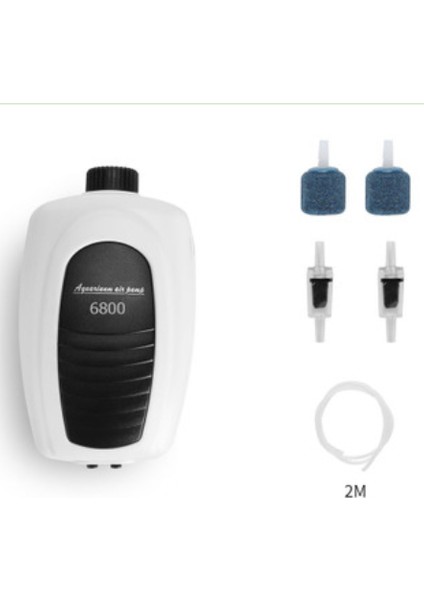 Açık Gri Tarzı Abd Fişi Akvaryum Balık Tankı Için Ayarlanabilir Ultra Sessiz Oksijen Hava Kontrolü Akvaryum Aksesuarları Havalandırma Pompası Kompresörü (Yurt Dışından)