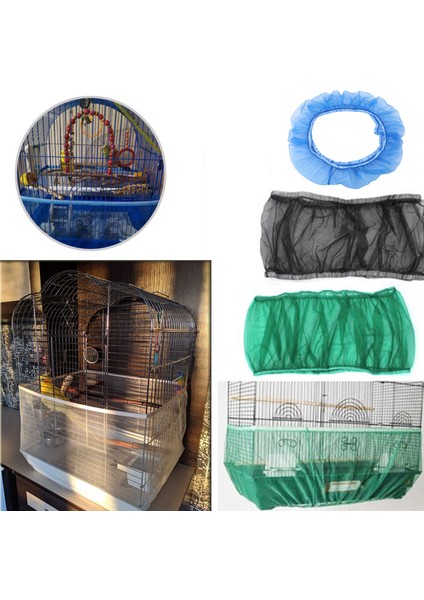 Kuş Kafesi Salıncak Tarzı M Beden Kafes Ağı Yeni Kuş Kafesi Kapakları Mesh Yakalayıcı Muhafaza Kuş Kafesi Ağı Etek Toz Geçirmez Havalı Mesh Papağan Kafesi Kapak (Yurt Dışından)