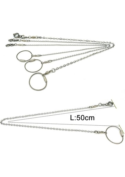 No.8 Tarzı Kuş Papağanı Ayak Zinciri Paslanmaz Çelik Ayak Bileziği Dış Mekan Uçuş Eğitimi Zinciri Için - (Yurt Dışından) fiyatları