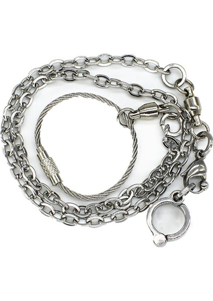 No.8 Tarzı Kuş Papağanı Ayak Zinciri Paslanmaz Çelik Ayak Bileziği Dış Mekan Uçuş Eğitimi Zinciri Için - (Yurt Dışından) fırsatları