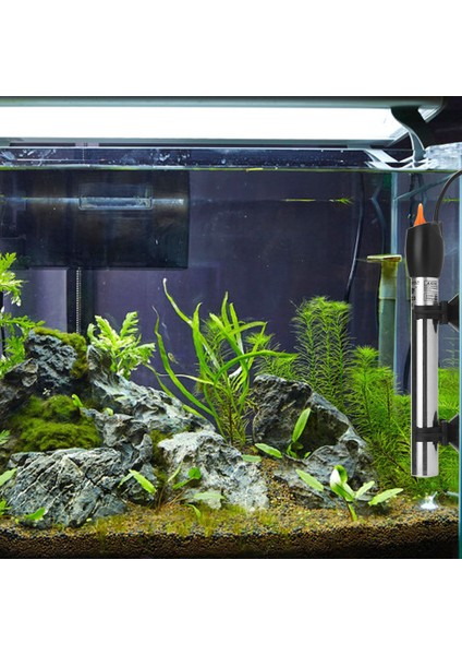 100W Tarzı Akvaryum Isıtma Çubukları Paslanmaz Çelik Ayarlanabilir Termostat Otomatik Sabit Sıcaklık Su Isıtıcısı (Yurt Dışından) modelleri