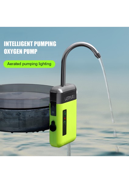 Akıllı Balıkçılık Oksijen Pompası Sensörlü Su LED Aydınlatma Balıkçılık Açık Taşınabilir Kolay Balık Tutma Oksijenasyon Hava Pompası Leo Için (Yurt Dışından)