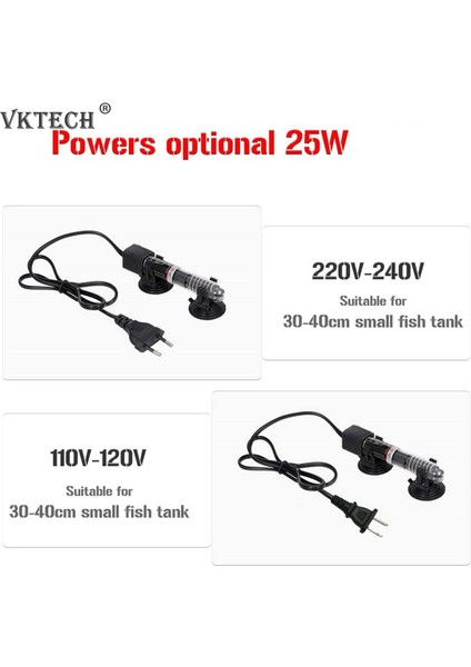 Mini Akvaryum Isıtıcı, Daldırılabilir Balık Tankı Otomatik Termostat Isıtıcı, Patlamaya Dayanıklı Isıtma Çubuğu Emme Kupaları ile Tank Için (Yurt Dışından) fiyatları