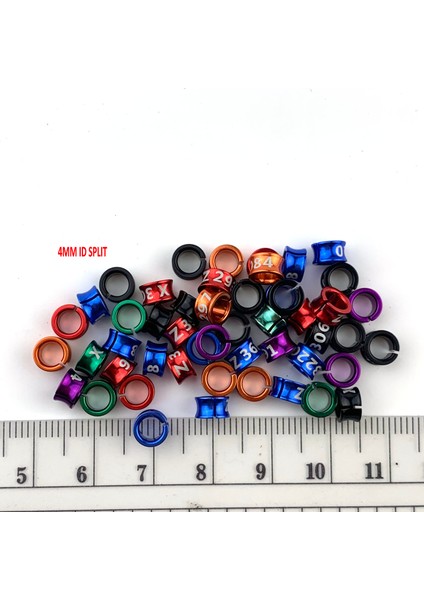 Cennet Papağanı (4,7 Mm) Stili Alüminyum Kuş Bacak Bantları - Rastgele Renkli - Çok Renkli (Yurt Dışından) modelleri
