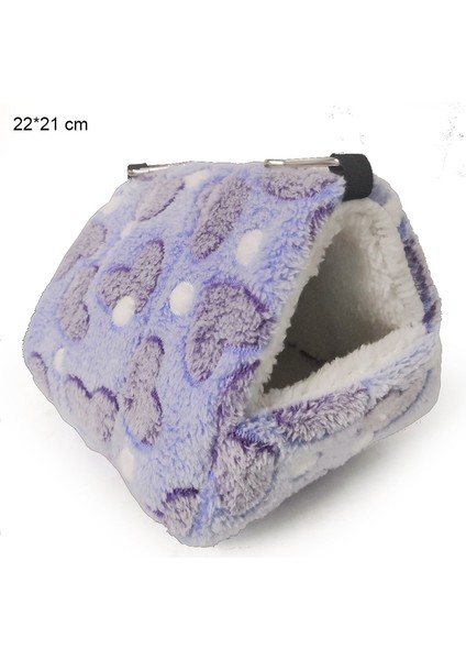 Mor Kalp Stili 14X12CM Hamster Altın Ipek Ayı Pamuk Yuva Bal Çantası Uçan Yatak Çantası Papağan Şeytan Sincap Mini Kirpi Peluş Yumuşak Sıcak Yuva (Yurt Dışından)