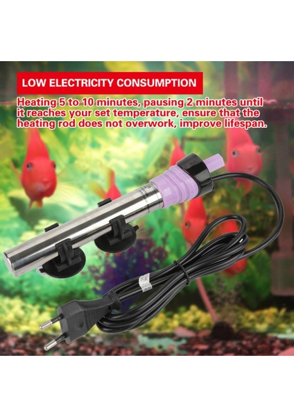 Abd Tak 300W Stili Gösteri Olarak Paslanmaz Çelik Balık Tankı Isıtma Çubuğu Akuarium Otomatik Termostat Isıtıcı Yalıtım Güç Tasarrufu Abd Ab Tak (Yurt Dışından)