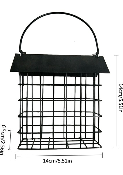 No.4 Tarzı Metal Balkon Kuş Yemi Dağıtıcısı Asılı Vahşi Kuş Besleyici Asma Halka ile Iç Mekan Dış Mekan Bahçe Avlu Dekorasyonu (Yurt Dışından)