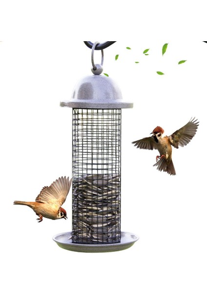 No.4 Tarzı Metal Balkon Kuş Yemi Dağıtıcısı Asılı Vahşi Kuş Besleyici Asma Halka ile Iç Mekan Dış Mekan Bahçe Avlu Dekorasyonu (Yurt Dışından) fırsatları