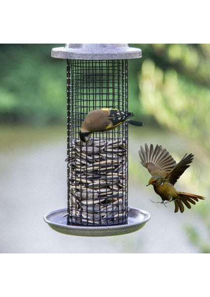 No.4 Tarzı Metal Balkon Kuş Yemi Dağıtıcısı Asılı Vahşi Kuş Besleyici Asma Halka ile Iç Mekan Dış Mekan Bahçe Avlu Dekorasyonu (Yurt Dışından) indirimleri