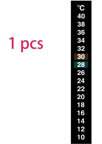 1 Bilgisayar Stili Resim Olarak Taşınabilir Akvaryum Termometresi Çift Ölçekli Balık Tankı Sıvı Sıcaklık Test Cihazı Sticker Celsius Sayısal LCD Ekran Yapışkan Şerit (Yurt Dışından)