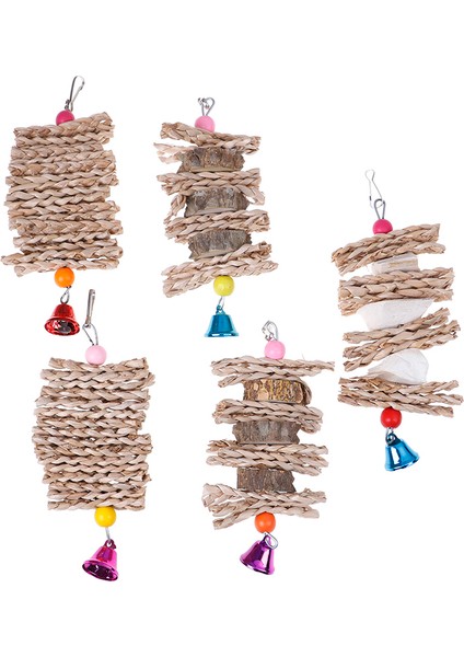 B Tarzı Renkli Papağan Oyuncakları Doğal Ahşap Evcil Kuş Papağan Oyuncakları Büyük Papağanlar Için (Yurt Dışından) fiyatları