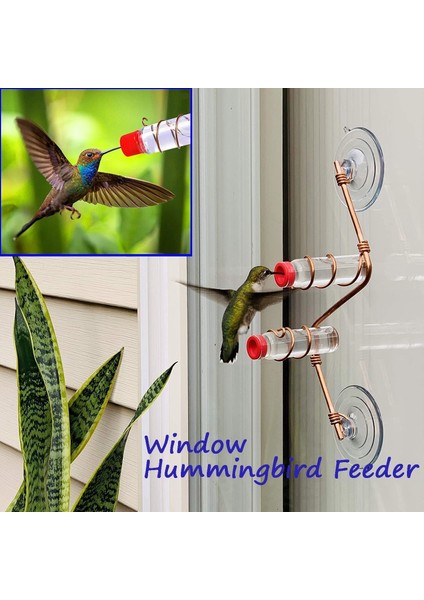 2 Şişe Set Stili Pencere Serçesi Bahçe Dekorasyonu Kuş Su Kabı Pet Malzemeleri (Yurt Dışından) fiyatları