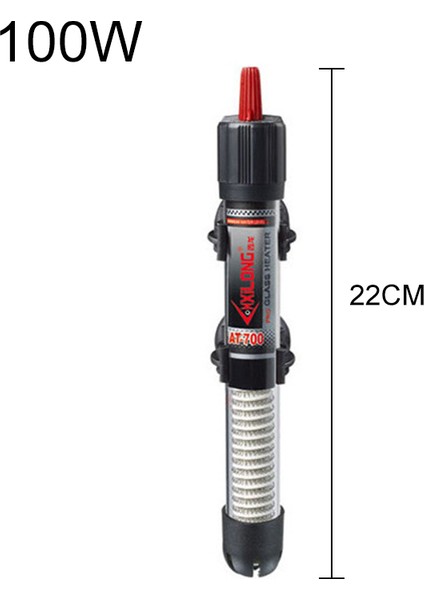 100W Tarzı Akvaryum Isıtma Çubuğu Otomatik Termostat Sıcaklık Cam Su Isıtıcı Koruyucu Kapaklı Balık Tankı Aksesuarı 100W (Yurt Dışından)