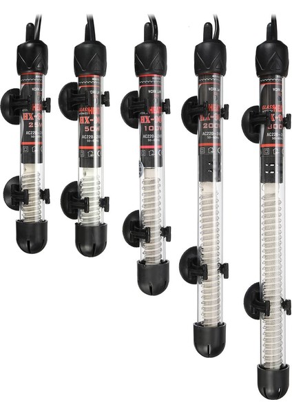 100W 3 Adet Tarzı Akvaryum Daldırma Balık Tankı Otomatik Su Isıtıcısı Sabit Sıcaklık Kontrol Isıtma Çubuğu 25W 50W 100W 200W 300W (Yurt Dışından)