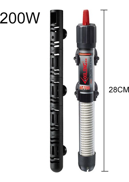Kapak Stili ile 200W Akvaryum Isıtma Çubuğu Otomatik Termostat Sıcaklık Cam Su Isıtıcı Koruyucu Kapaklı Balık Tankı Aksesuarı 100W (Yurt Dışından)