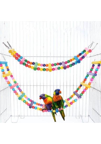No.5 Tarzı Kuşlar Için Oyuncak Tırmanma Merdiveni Asma Renkli Toplar Ahşap Papağan Conures Muhabbet Kuşları Muhabbet Kuşları Oyuncak Oyun Alanı Aksesuarları (Yurt Dışından) fırsatları