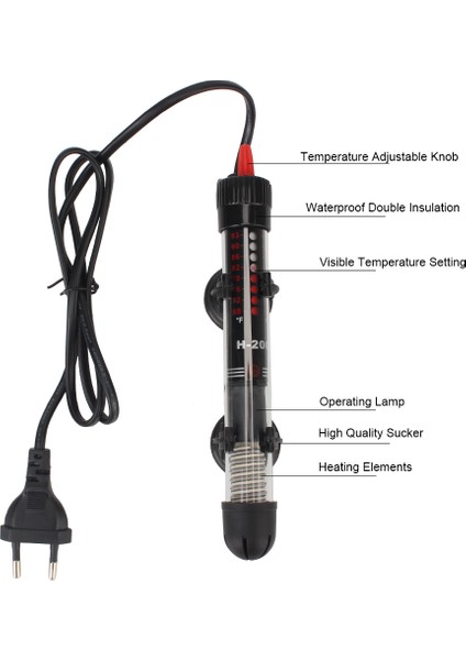 25W Sıcaklık Isıtıcı Çubuk Akvaryum Termostatı Dalgıç Isıtıcı Su Isıtma Ayarlanabilir Avrupa Birliği Balık Tankı (Yurt Dışından) fırsatları