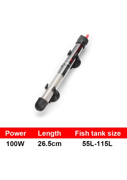 100W Tarzı Ab Fişi Akvaryum Isıtıcı Daldırma Balık Tankı Isıtıcı Ayarlanabilir Sıcaklık Termostat Isıtma Çubuğu Euusuk Fiş (Yurt Dışından)