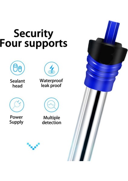 Ab Plug4 Stili Yeni Paslanmaz Çelik Ayarlanabilir Akvaryum Isıtıcı Daldırılabilir Termostat Isıtma Çubuğu Balık Tankı (Yurt Dışından) indirimleri