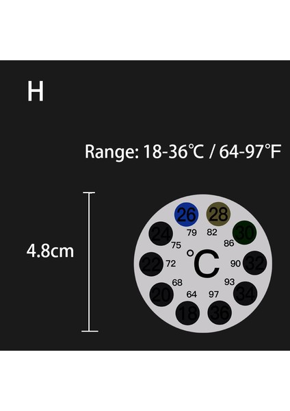 H Tarzı Akvaryum Termometresi Balık Tankı Daldırılabilir Cam Termometre Aksesuarları Suyun Sıcaklığını Ölçmek Için Su Geçirmez Emme Kupası (Yurt Dışından)