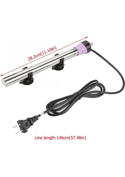 Abd Tak 200W Stili Gösteri Olarak Yeni Stil Balık Akvaryumu Isıtma Çubuğu Paslanmaz Çelik Otomatik Termostatlı Elektrikli Isıtıcı Sıçrama Geçirmez Akvaryum Aksesuarı (Yurt Dışından)