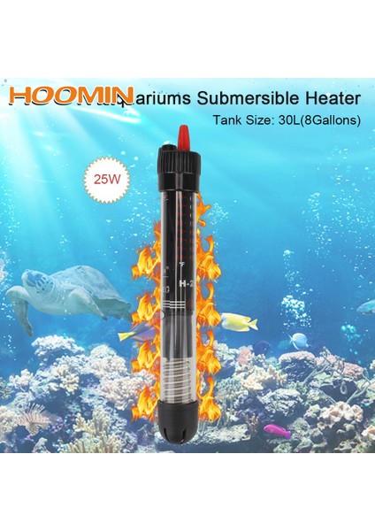 25W Akvaryum Termostatı Su Isıtıcı Akvaryum Aksesuarları Eu Sıcaklık Isıtıcı Çubuk Balık Tankı Su Isıtma Daldırılabilir Isıtıcı (Yurt Dışından)