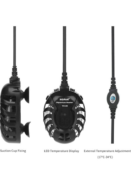 25W Tarzı Abd Fişi 220V Akvaryum Isıtıcı Mini Elektrikli Isıtma Çubukları Dijital Sıcaklık Kontrol Cihazı Balık Tankı Kaplumbağa Tankı Isıtıcı 25W 50W 75W 100W (Yurt Dışından) modelleri