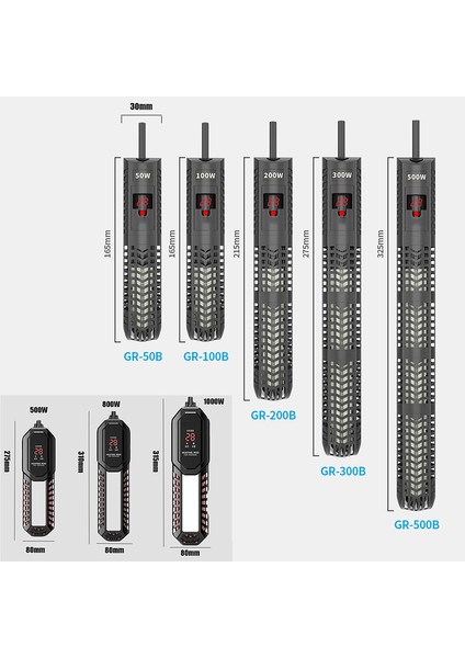 No.3 Tarzı Avrupa Standardı LED Dijital Sıcaklık Kontrollü Akvaryum Isıtıcısı Süzülebilir Balık Tankı Isıtıcısı Süs Tuzlu Veya Tatlı Su Akvaryumları Için (Yurt Dışından) fiyatları