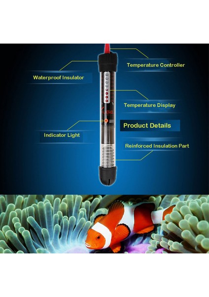 25W 18CM Stili Ab Fişi Akvaryum Daldırma Balık Tankı Otomatik Su Isıtıcı Sabit Sıcaklık Isıtma Çubuğu Ab Fişli 7 (Yurt Dışından) fırsatları