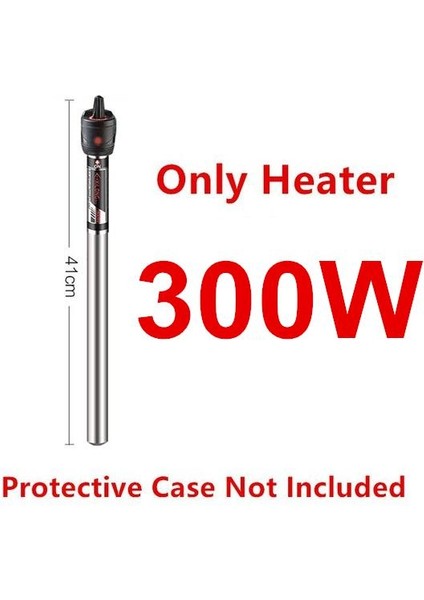 300W Tarzı 220-240V Paslanmaz Çelik Akvaryum Isıtıcı Daldırabilir Balık Tankı Ayarlanabilir Su Sıcaklık Kontrol Cihazı Isıtma Çubukları (Yurt Dışından)