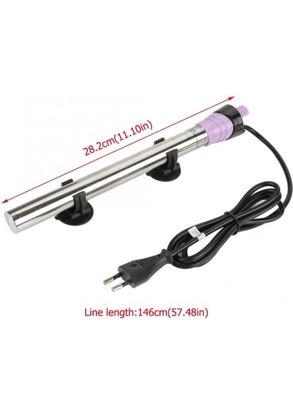 Ab Tak 200W Stili Gösteri Olarak Yeni Stil Balık Akvaryumu Isıtma Çubuğu Paslanmaz Çelik Otomatik Termostatlı Elektrikli Isıtıcı Sıçrama Geçirmez Akvaryum Aksesuarı (Yurt Dışından)