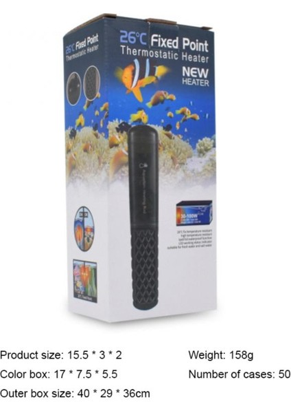 100W Tarzı Abd Ab Otomatik Sıcaklık Termostatı Isıtıcı Çubuk Daldırılabilir Akvaryum Balık Tankı Su Isıtıcı (Yurt Dışından) indirimleri