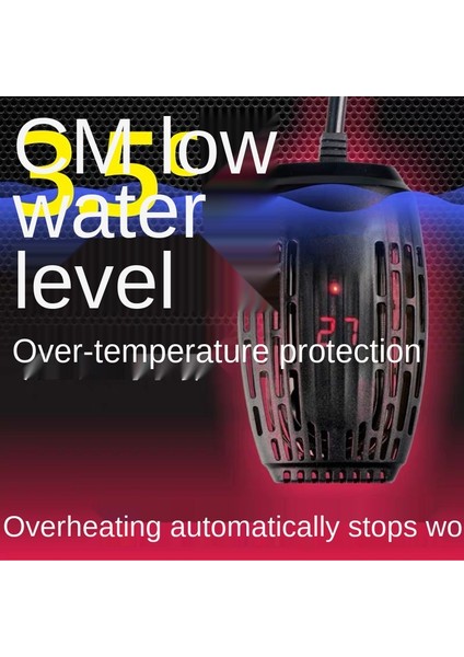 50W Tarzı 220V Balık Tankı Mini Isıtıcı Akvaryum Kaplumbağa Daldırılabilir Termostat LED Otomatik Sıcaklık Patlama Geçirmez Isıtma Çubuğu (Yurt Dışından) modelleri