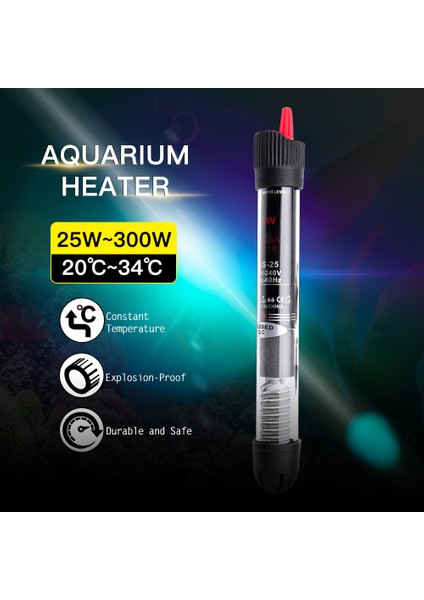 100W 22.5cm Tarzı Ab Fişi Akvaryum Daldırma Balık Tankı Otomatik Su Isıtıcı Sabit Sıcaklık Isıtma Çubuğu Ab Fişli 7 (Yurt Dışından) fiyatları