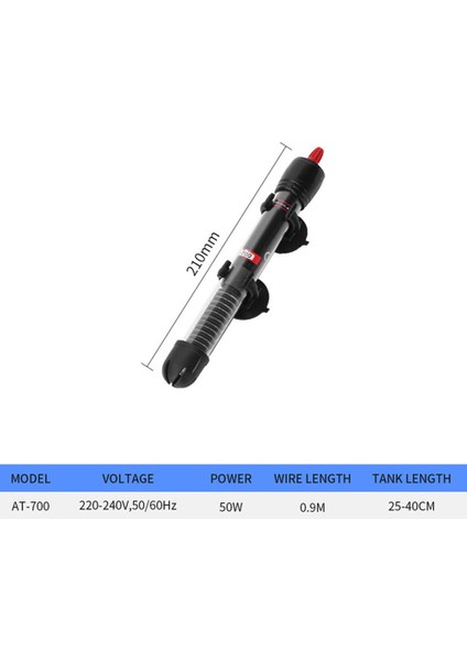 50W Tarzı Ab Fişi Nıcrew Akvaryum Isıtıcı Daldırma Balık Tankı Otomatik Su Isıtıcı Sabit Sıcaklık Isıtma Çubuğu Akvaryum Temel (Yurt Dışından)