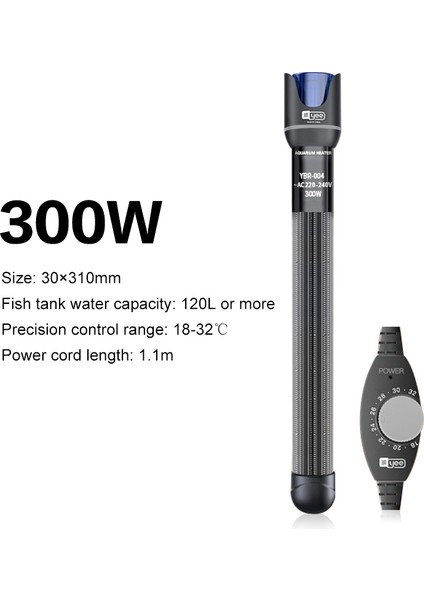 300W Tarzı Au Fişi Akvaryum Isıtıcı Balık Tankı Cam Daldırma Su Isıtma Çubuğu Sürekli Termostat Sıcaklık Kontrolü 220V 50W 100W 200W 300W (Yurt Dışından)