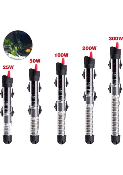 25W 18CM Stili Abd Fişi Akvaryum Daldırma Balık Tankı Otomatik Su Isıtıcı Sabit Sıcaklık Isıtma Çubuğu Ab Fişli 7 (Yurt Dışından)
