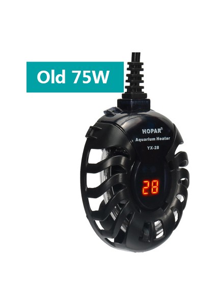 Eski Modeller 75W Tarzı Ingiltere Fişi Küçük Balık Tankı Mini Isıtıcı Düşük Su Seviyeli Kaplumbağa Tankı LED Dijital Ekran Isıtıcı Otomatik Sıcaklık Patlama Koruma Isıtma (Yurt Dışından)