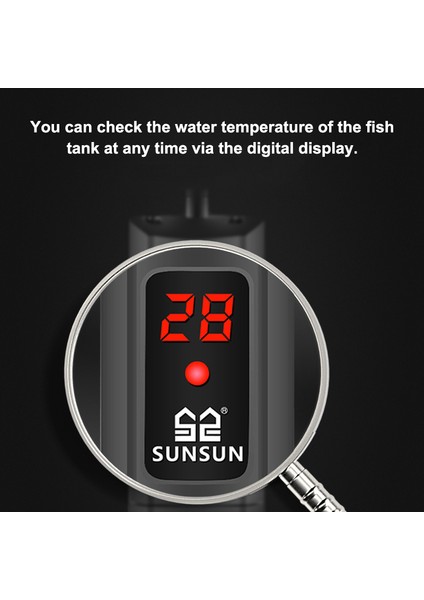 GG25W Stili Akvaryum Dijital Ayarlanabilir Su Isıtıcı Çubuğu LCD Ekran Balık Tankı Submersible Isıtıcı Kesin Sıcaklık Kontrolü (Yurt Dışından) indirimleri