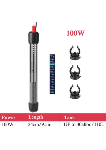 100W Tarzı Ab Fişi 220V Fedour Akvaryum Isıtıcı Patlamaya Dayanıklı Daldırma Cam Isıtıcı Balık Tankı Için Akvaryum Aksesuarları Ul Uk Eu (Yurt Dışından)