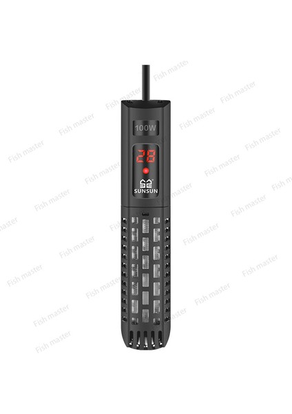 GR-100 100W Tarzı Ingiltere Adaptör Fişi Sunsun Denizsuyu Mercan Balığı Tankı Isıtma Çubuğu - Tuzlu Su Cam Isıtma Çubuğu - Dijital Ekranlı Akvaryum Isıtma Çubuğu Isıtıcı (Yurt Dışından)