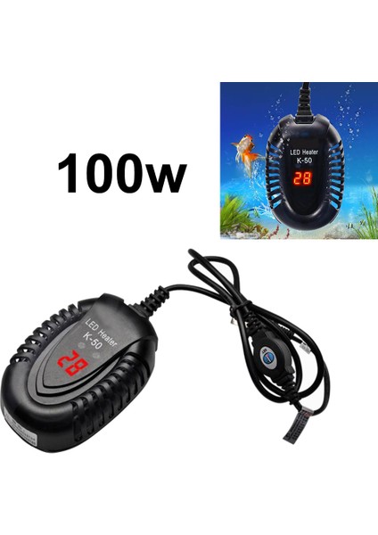 100W Tarzı Dijital Akvaryum Daldırma Isıtıcı Mini Sıcaklık Göstergeli Termostat (Yurt Dışından)
