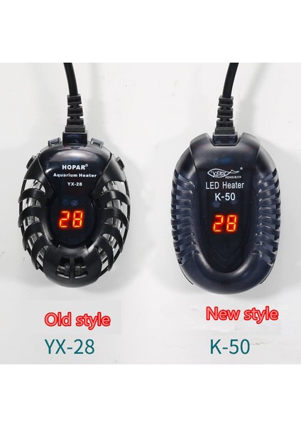 K-50 25W Stili Ab Adaptör Fişi Küçük Balık Tankı Mini Isıtıcı Düşük Su Seviyeli Kaplumbağa Tankı LED Dijital Ekran Isıtıcı Otomatik Sıcaklık Patlamaya Dayanıklı Isıtma (Yurt Dışından) fırsatları