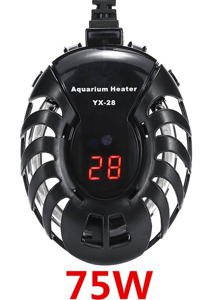 75W Tarzı Ingiltere Fişi Dijital Akvaryum Isıtıcı Mini Otomatik Sıcaklık Kontrol Termostat Daldırma Su Isıtma Çubuğu Balık Kaplumbağa Tankı Için 220V (Yurt Dışından)