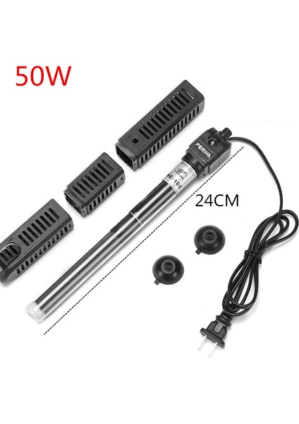 HE-50W Stili Au Adaptör Fişi Otomatik Sabit Sıcaklık Isıtma Çubuğu Güç Tasarrufu Isıtıcı Akvaryum Daldırma Isıtıcı Balık Tankı Su Akvaryumu Kiti Isıtıcı (Yurt Dışından)