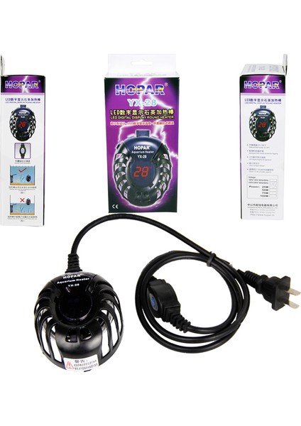 Yeni ZY-50W Stili 220V Ab Fişi Küçük Balık Tankı Mini Isıtıcı Düşük Su Seviyesi Kaplumbağa Tankı LED Dijital Ekran Isıtıcı Otomatik Sıcaklık Patlama Korumalı Isıtma (Yurt Dışından) indirimleri