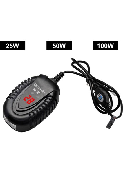25W Tarzı Dijital Akvaryum Daldırma Isıtıcı Mini Sıcaklık Göstergeli Termostat (Yurt Dışından)