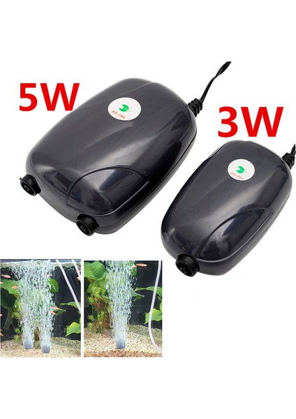5W-TUBESTONEVALVE Stili Au Fişi 220V Sessiz Akvaryum Hava Pompası Mini Su Ürünleri Hava Kompresörü Balık Tankı Oksijen Yapıcı Pompası Akvaryum Aksesuarları Tek Çift Çıkışlı (Yurt Dışından) indirimleri